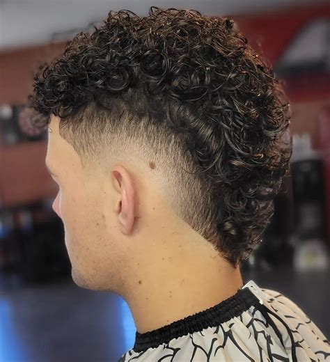 burst fade curly hair